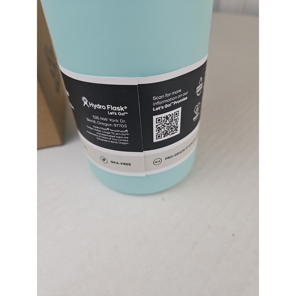 Hydro Flask 24 oz Wide Flex Straw Cap ‎ The Color Is Dew W24BFS Brand New In Box - Picture 4 of 10